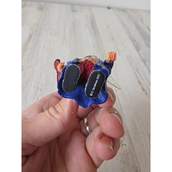 D henderson drolleries plague elf ornament sparkle glitter 4th of July vintage 2 - Picture 8 of 8